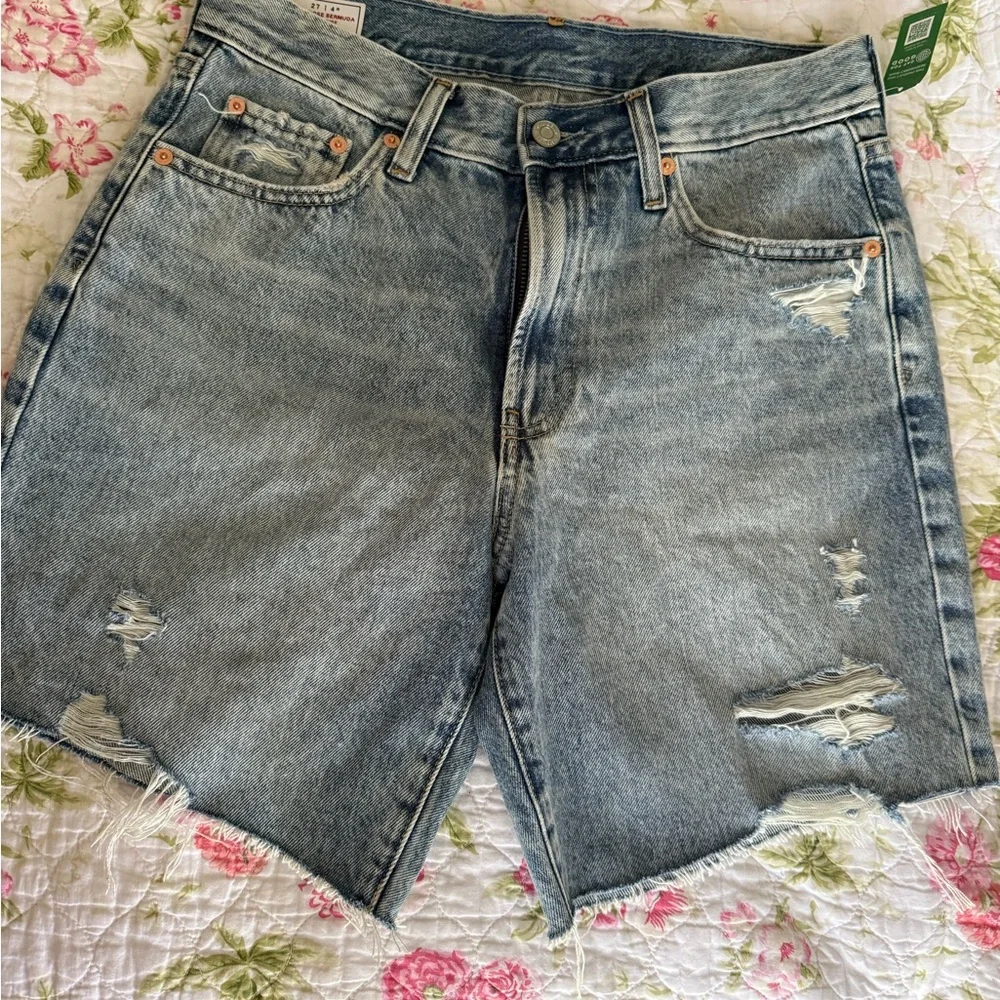 GAP Blue Denim Bermuda Shorts - Picture 2 of 6